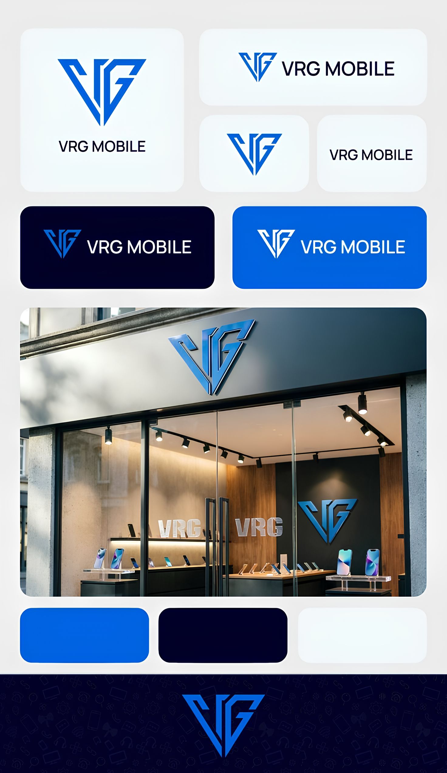 لوگو طراحی شده با حروف VRG